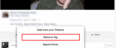 Facebook Mobile Remove Tag
