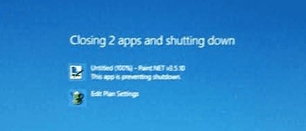 Windows Closing Apps and Shutting Down